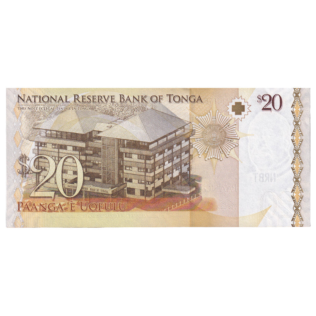 Banknot,
Tonga,
20 Pa'anga