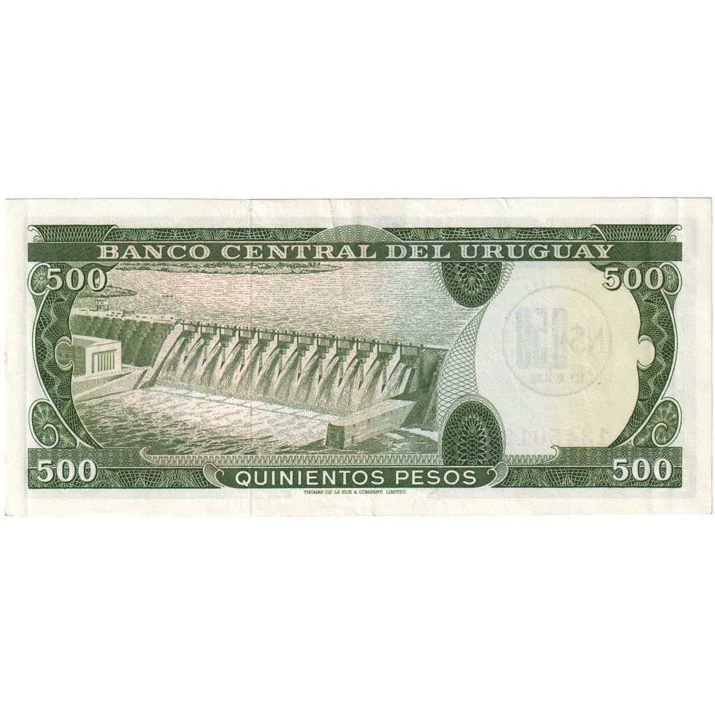 Urugwaj,
0,50 Nuevo Peso na 500 Peso,
Bez daty (1975)