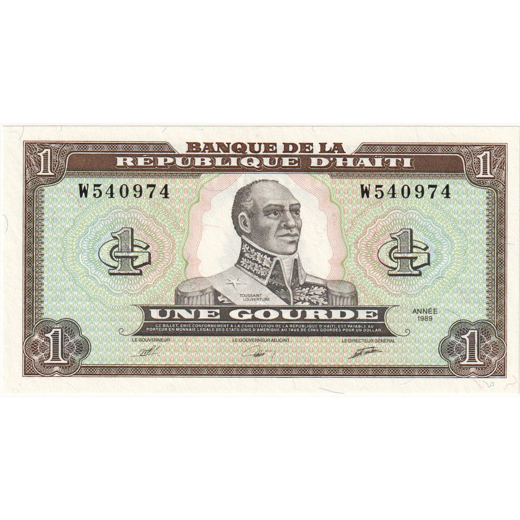 Haiti,
1 Gourde,
1989
