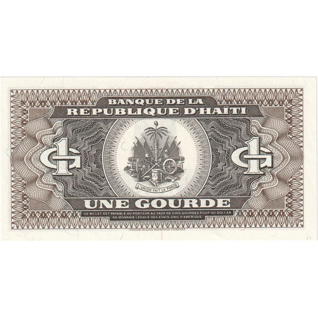 Haiti,
1 Gourde,
1989