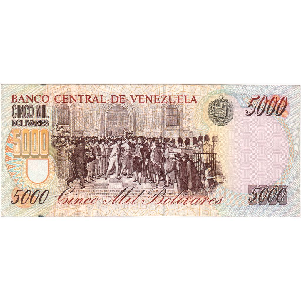 Wenezuela,
5000 boliwarów,
1998
