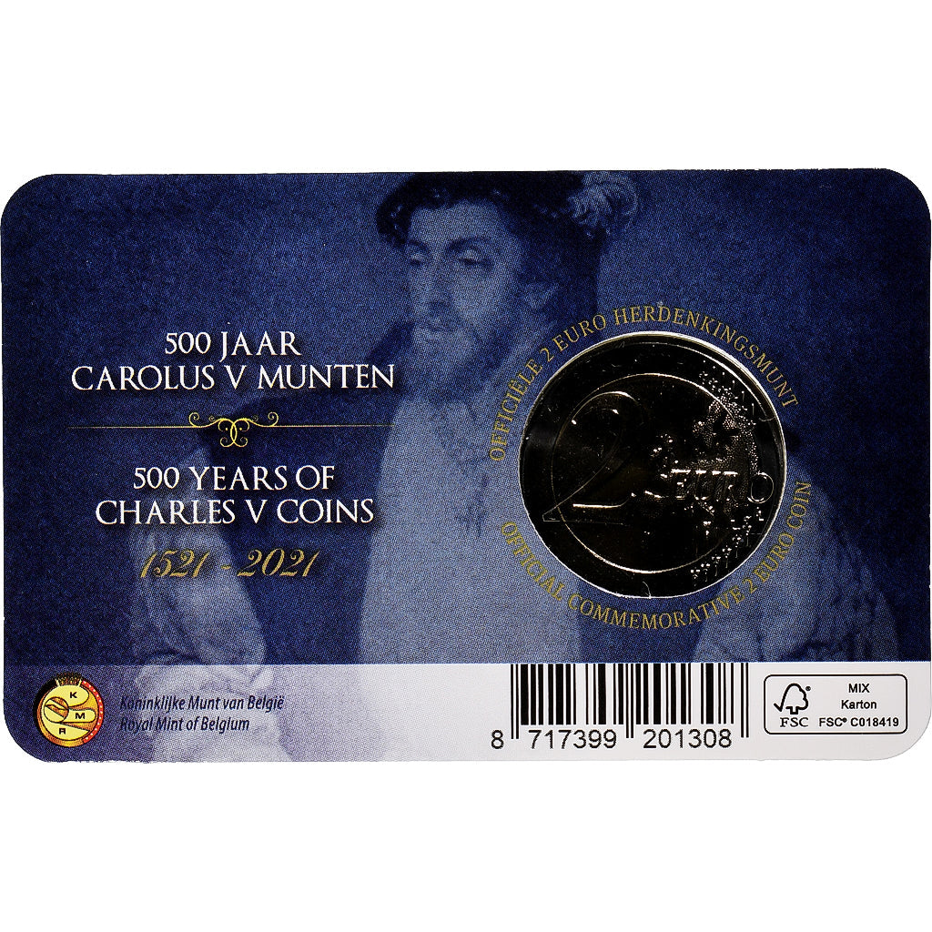 Belgia,
2 euro,
Charlesa Quinta