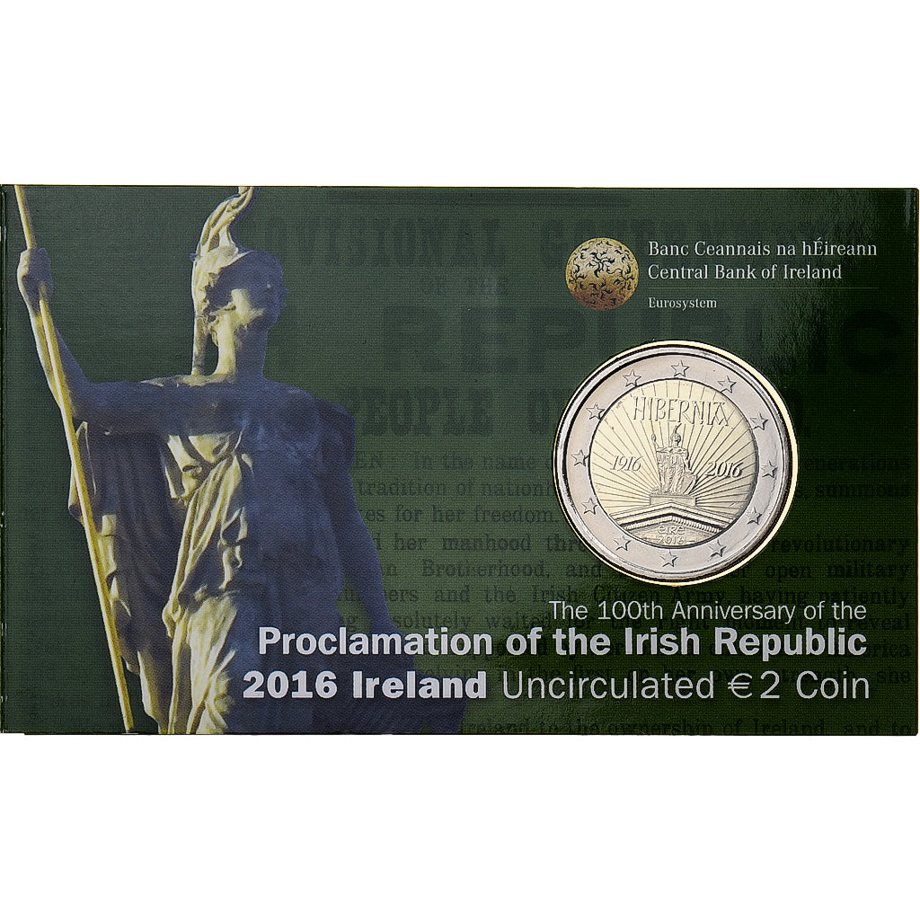 Irlandia,
2 euro,
Ausrufung der Irischen Republik