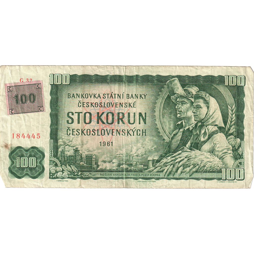 Czechosłowacja,
100 koron,
1961