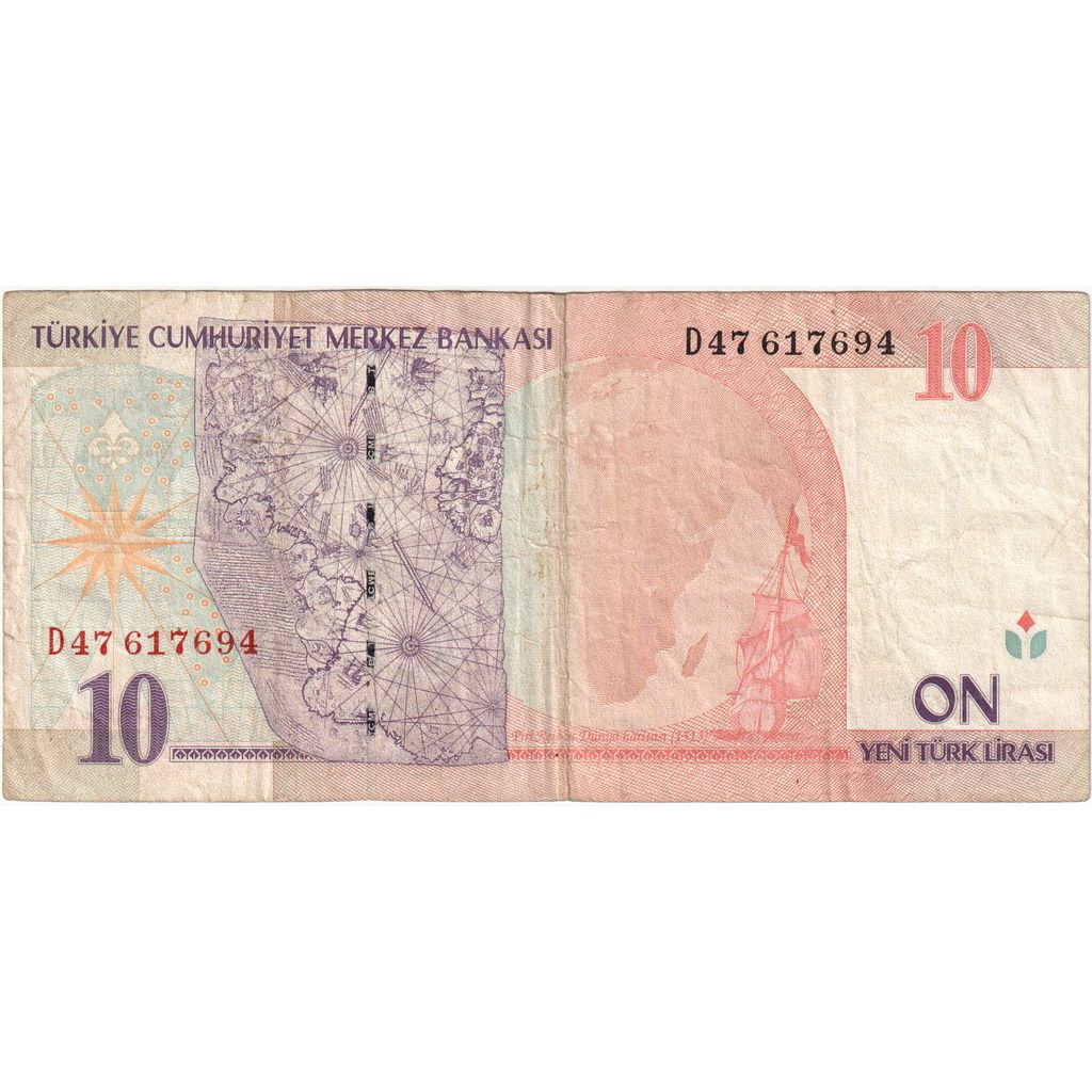 Indyk,
10 nowych lirów,
VF(30-35)