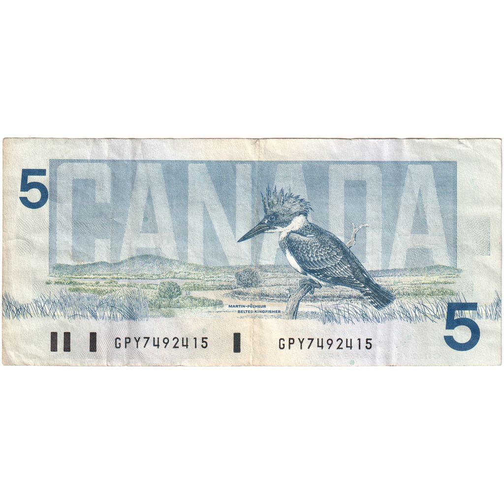 Kanada,
5 dolarów,
WF(40-45)