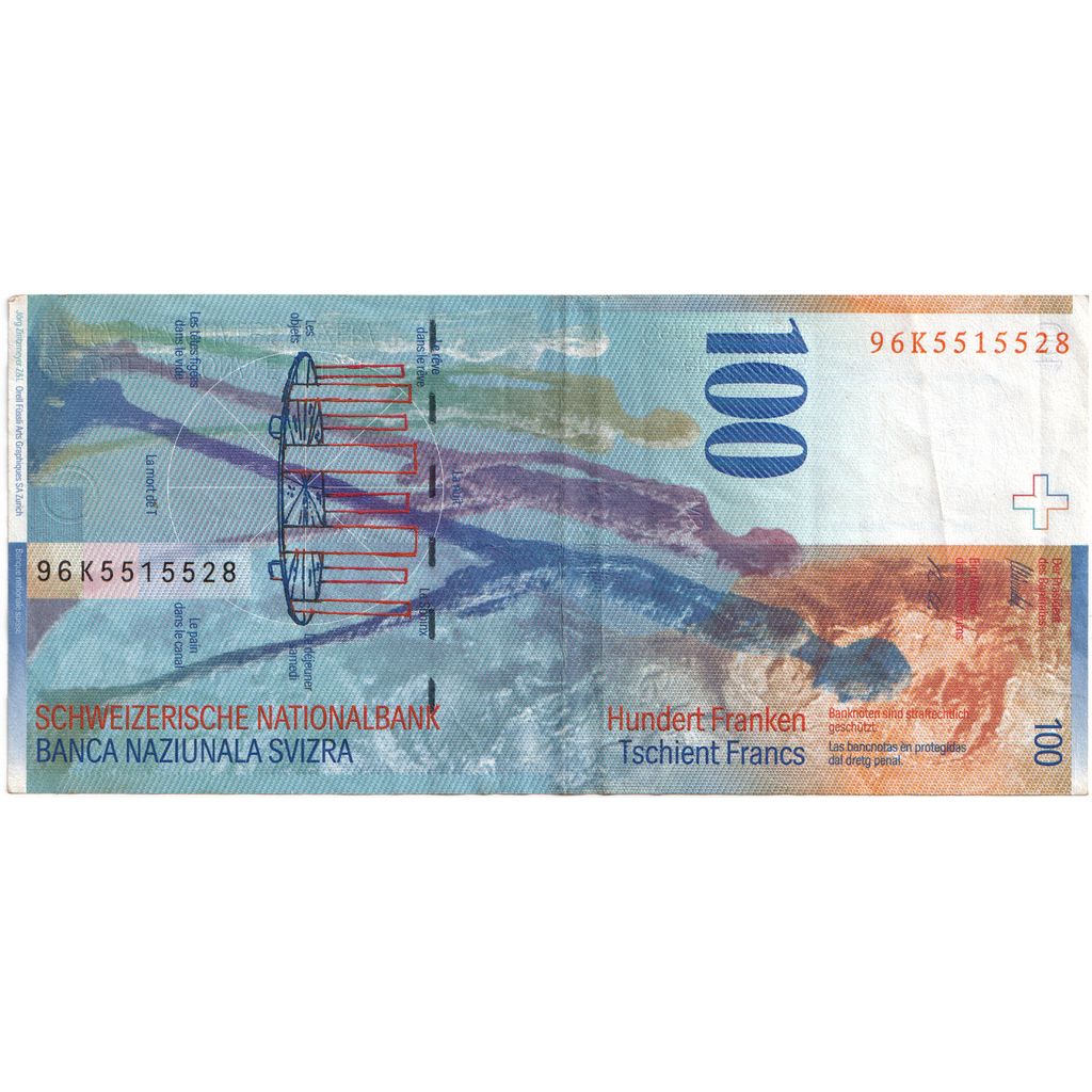 Szwajcaria,
100 Frankenów,
WF(40-45)