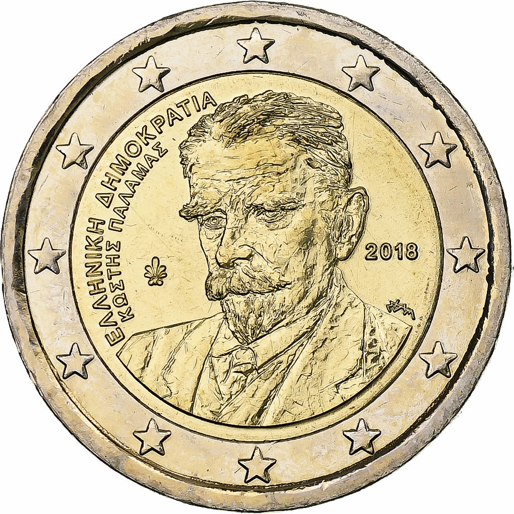 Griechenland,
2 euro,
Kostisa Palamasa