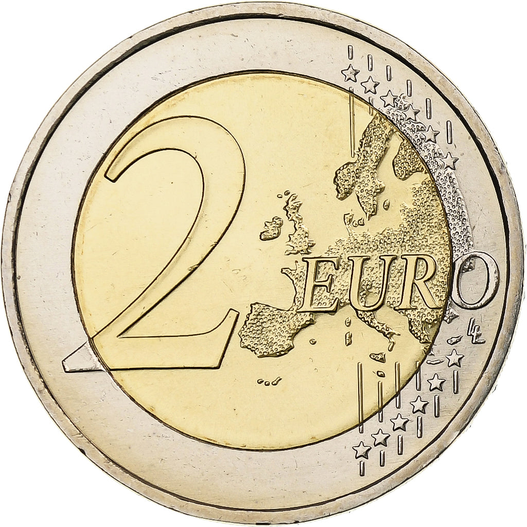 Niemcy,
2 euro,
30 Jahre vor dem Drapeau de l'UE