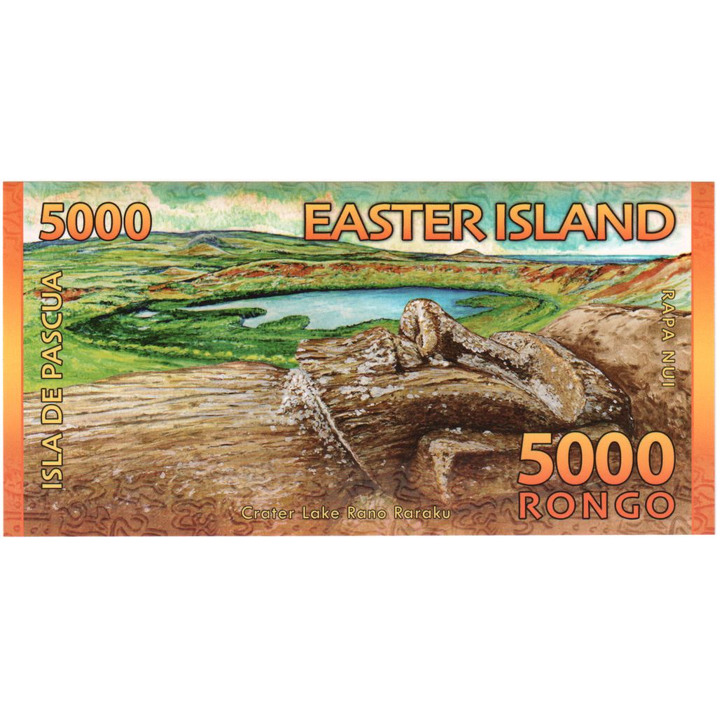 Chile,
Banknot Turystyczny,
5000 RONGO ISLA DE PASCUA