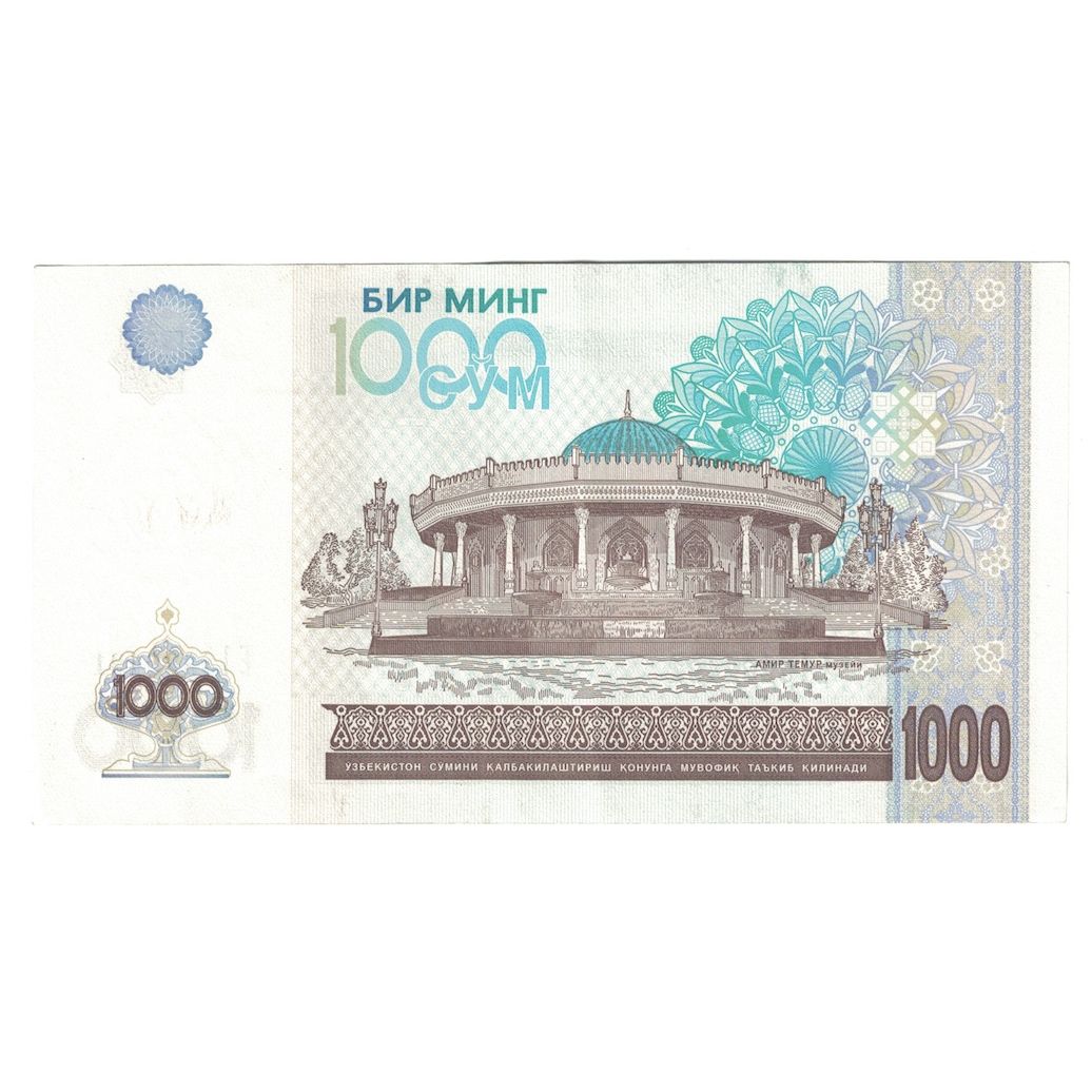 Banknot,
Uzbekistan,
Suma 1000