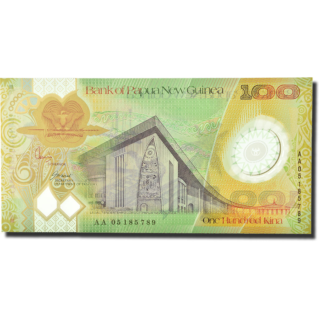 Banknot,
Papua Nowa Gwinea,
100 kina