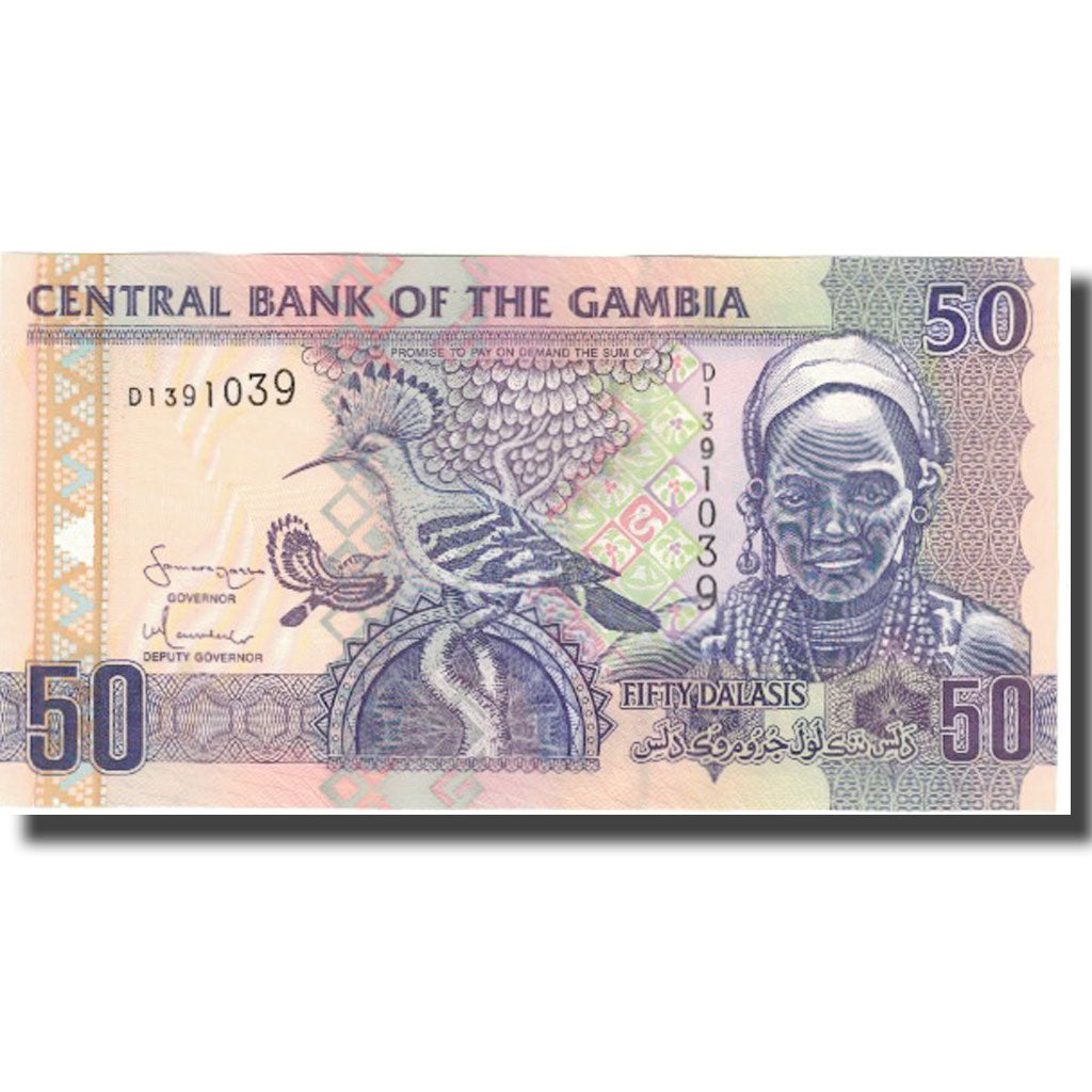 Banknot,
Gambia,
50 Dalasis