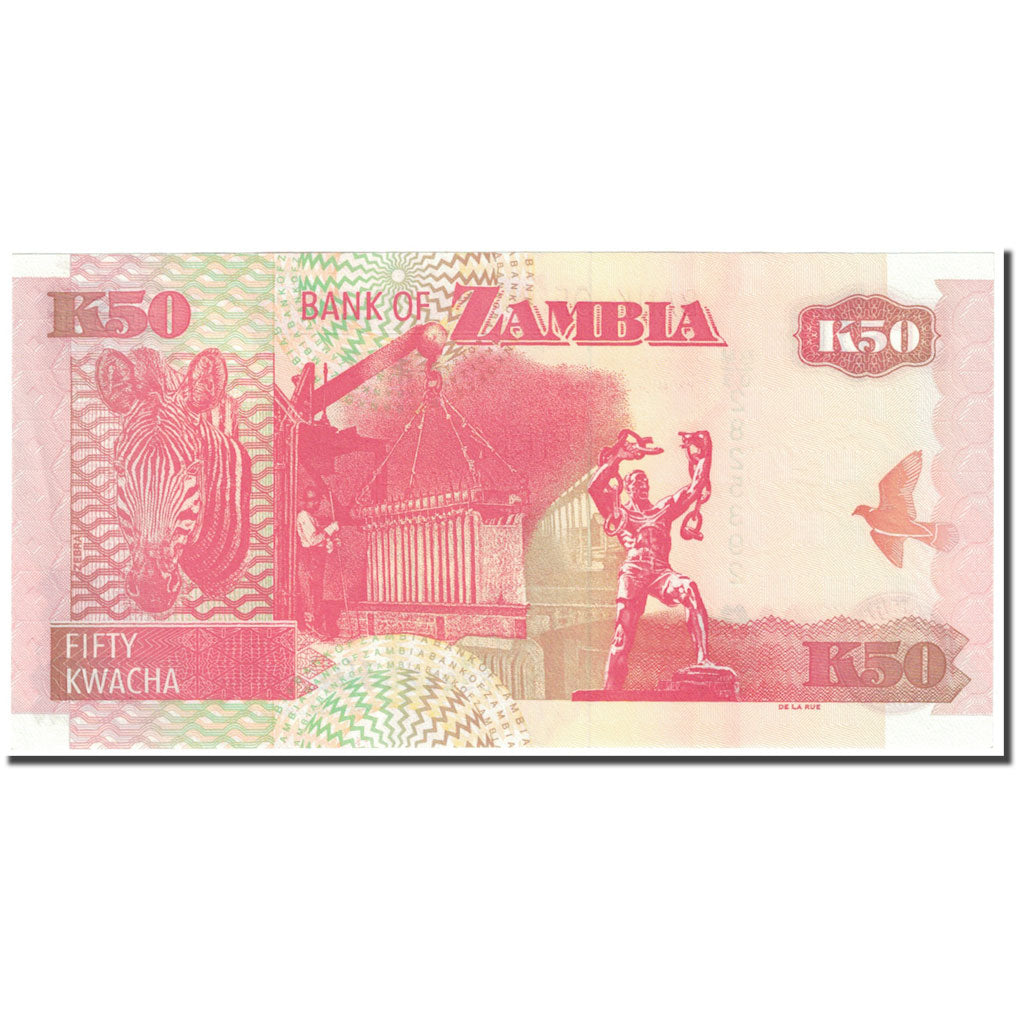 Banknot,
Zambia,
50 Kwacha