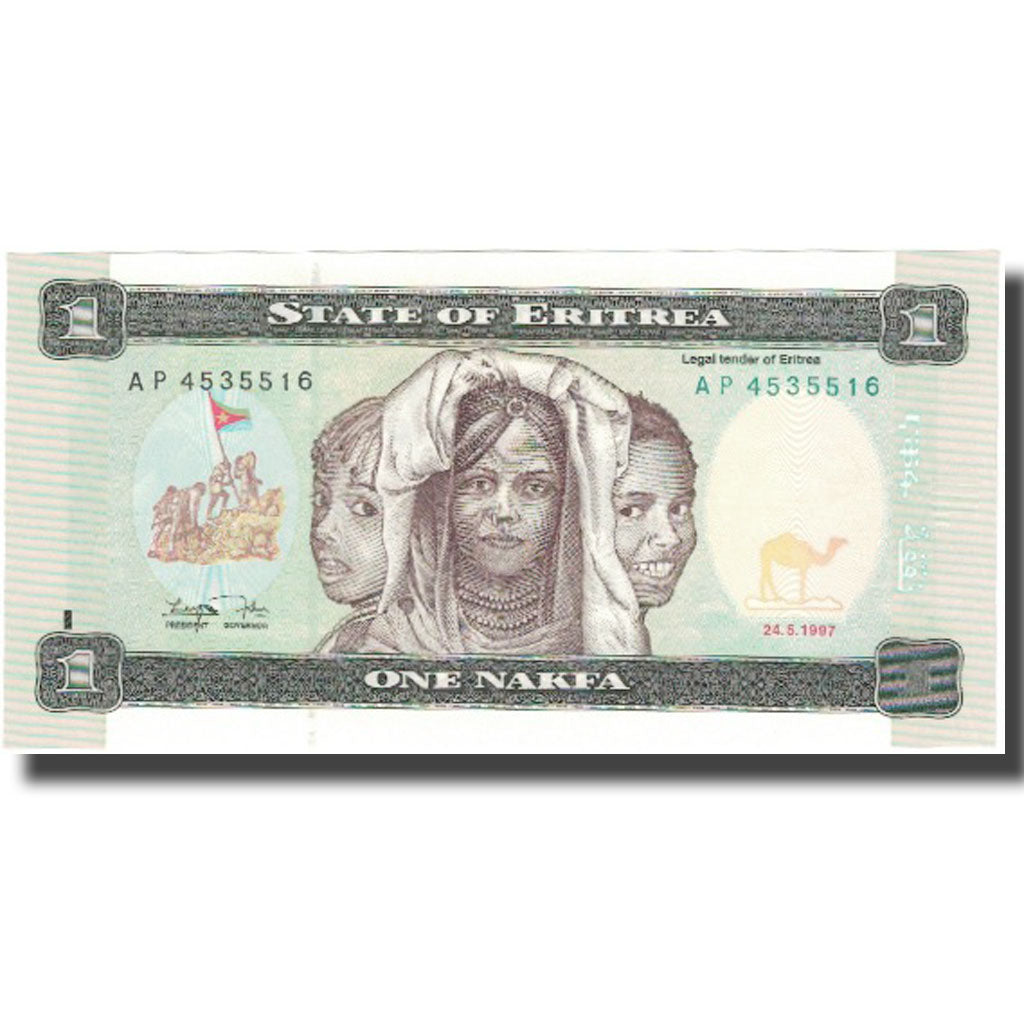 Banknot,
Erytrea,
1 Nakfa