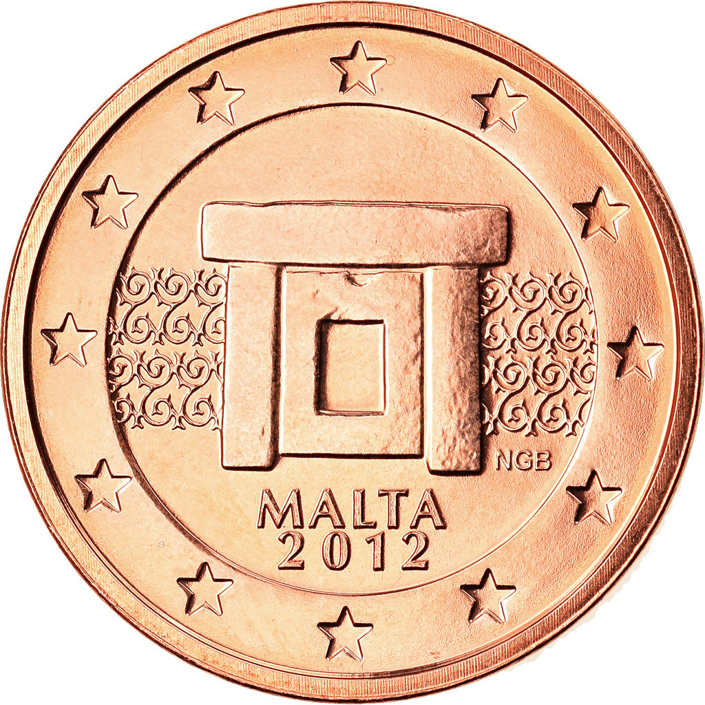 Malta,
2 eurocenty,
2012
