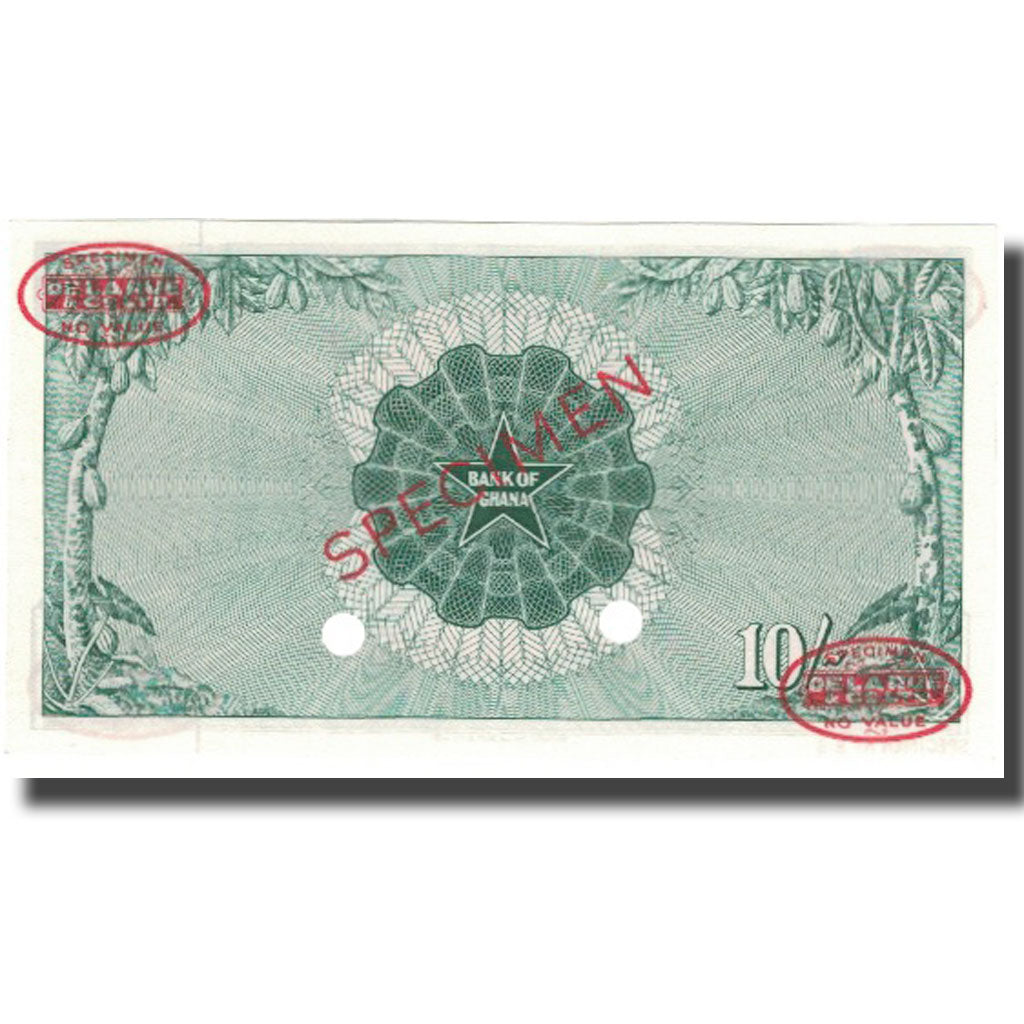 Banknot,
Ghana,
10 szylingów