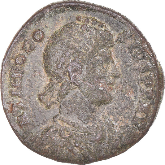 Moneta, 
  
  Teodozjusz I, 
  
  Follis