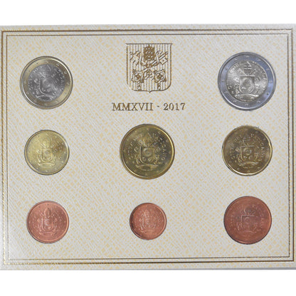 Watykan, 
  
  Setze 1 ct. - 2 euro, 
  
  Papt Franziskus