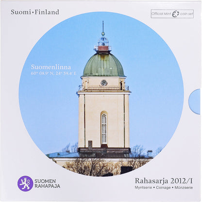 Finlandia, 
  
  1 cent za 2 euro, 
  
  2012