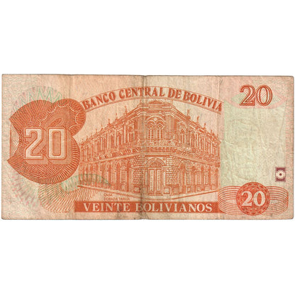 Boliwia, 
  
  20 boliwijczyków, 
  
  1986