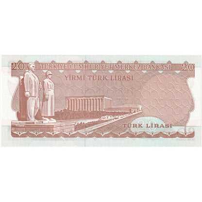 Indyk, 
  
  20 lirów, 
  
  UNC(65-70)