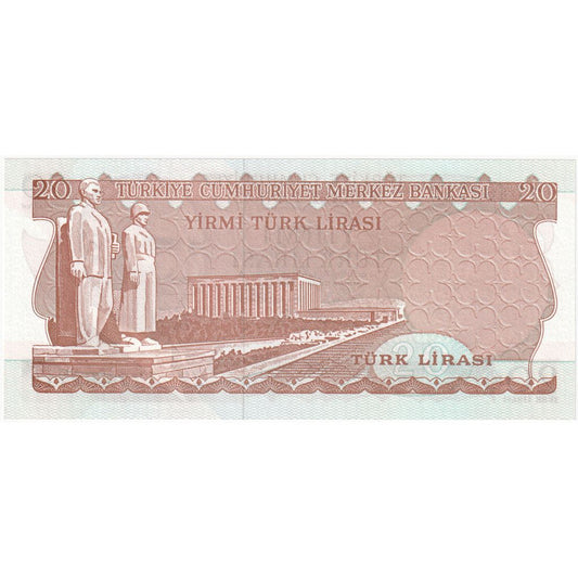 Indyk, 
  
  20 lirów, 
  
  UNC(65-70)