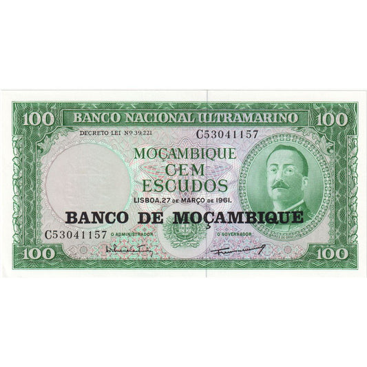 Mozambik, 
  
  100 Escudo, 
  
  27.03.1961