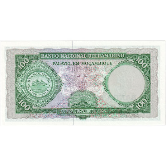 Mozambik, 
  
  100 Escudo, 
  
  27.03.1961