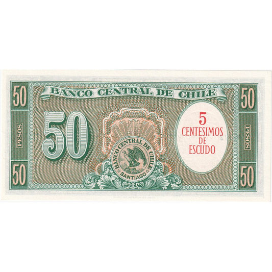 Chile, 
  
  5 centesimos na 50 peso, 
  
  UNC(65-70)