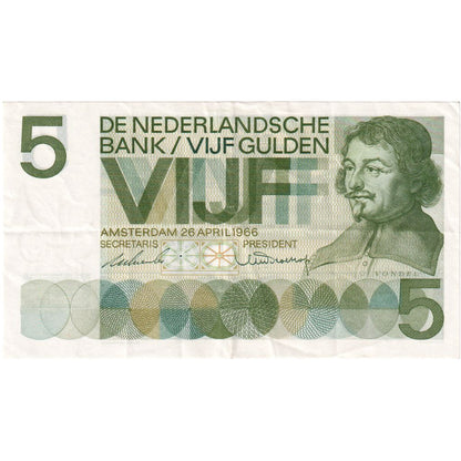 Niderlandy, 
  
  5 Guldenów, 
  
  26.04.1966