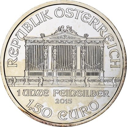 Österreich, 
  
  1-1/2 Euro / 1 Unze, 
  
  Orkiestra Filharmonii