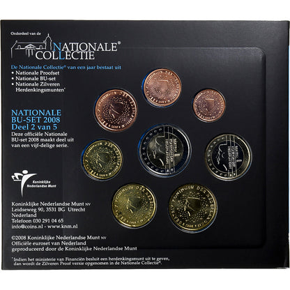 Niederlande, 
  
  Setze 1 ct. - 2 euro, 
  
  BU