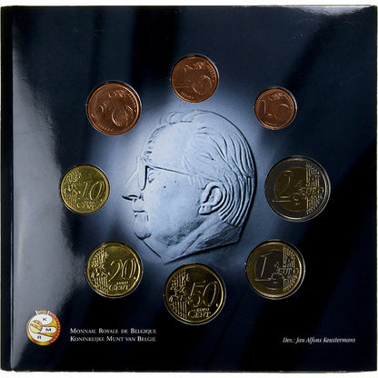 Beneluks, 
  
  Setze 1 ct. - 2 Euro + Jeton, 
  
  BU