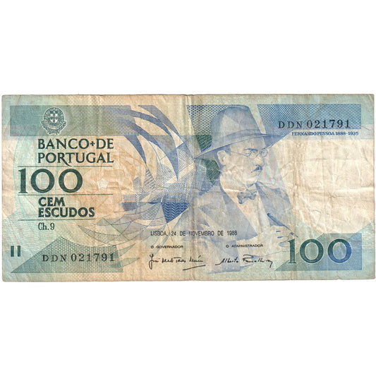 Portugalia, 
  
  100 Escudo, 
  
  1988-11-24