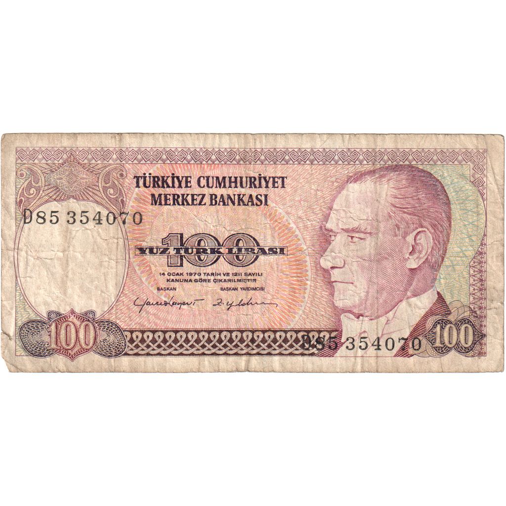 Indyk, 
  
  100 Lirów, 
  
  VF(20-25)