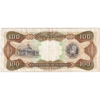 Wenezuela, 
  
  100 boliwarów, 
  
  1992-12-08