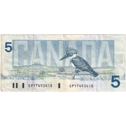 Kanada, 
  
  5 dolarów, 
  
  WF(40-45)