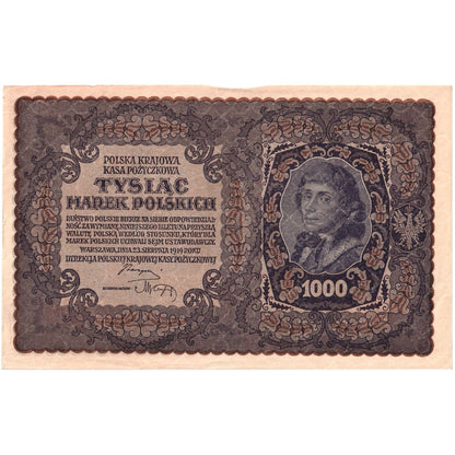 Polska, 
  
  1000 Marka, 
  
  23.08.1919