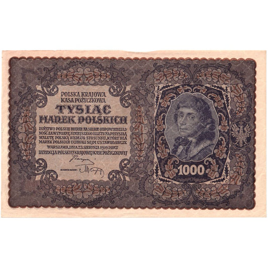 Polska, 
  
  1000 Marka, 
  
  23.08.1919