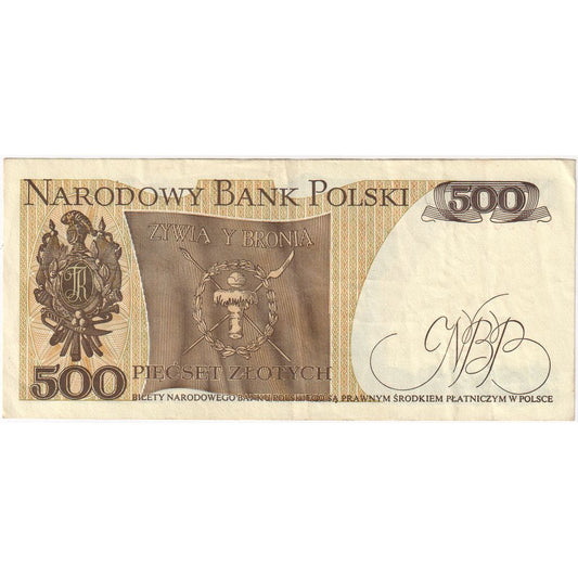 Polska, 
  
  500 złotych, 
  
  WF(40-45)