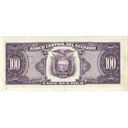 Ekwador, 
  
  100 Sucre, 
  
  20.04.1990