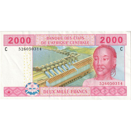 Państwa Afryki Środkowej, 
  
  2000 franków, 
  
  UNC(65-70)