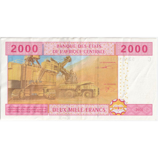 Państwa Afryki Środkowej, 
  
  2000 franków, 
  
  UNC(65-70)
