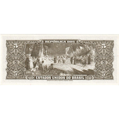 Brazylia, 
  
  5 Cruzeirów, 
  
  UNC(65-70)