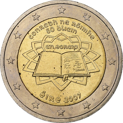 Irlandia - Republika, 
  
  2 euro, 
  
  Traité de Rome