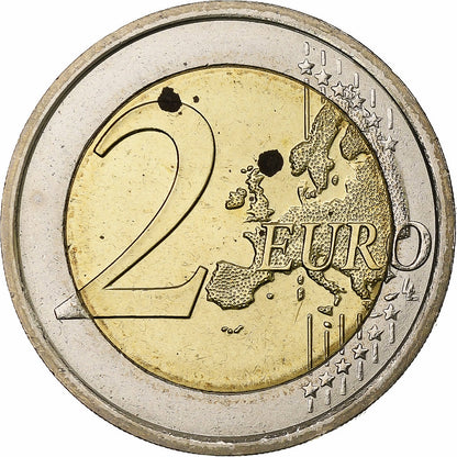 włoski, 
  
  2 euro, 
  
  Unia Gospodarcza i Monetarna