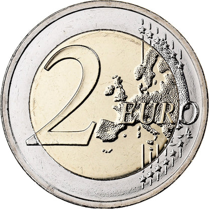 Estland, 
  
  2 euro, 
  
  Koloriert