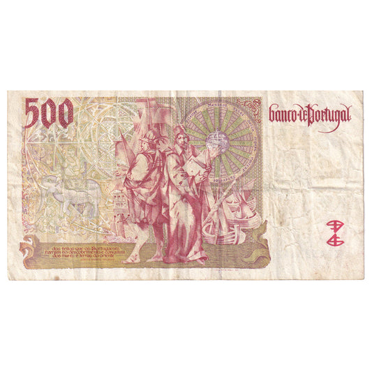 Banknot, 
  
  Portugalia, 
  
  500 escudo