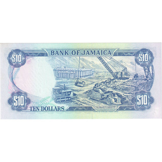 Jamajka, 
  
  10 dolarów, 
  
  1987-09-01